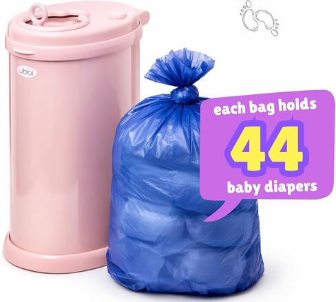 Disposable Diaper Pail Refill Bags (100 Bags) Compatible with Ubbi Diaper Bag Pail 13 Gal Capacity Diaper Pail Bag Medium Kitchen Trash Bag Heavy Duty Large Garbage Bag (100 ct.) in Kuwait