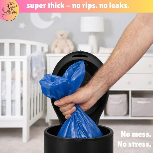Disposable Diaper Pail Refill Bags (100 Bags) Compatible with Ubbi Diaper Bag Pail 13 Gal Capacity Diaper Pail Bag Medium Kitchen Trash Bag Heavy Duty Large Garbage Bag (100 ct.) in Kuwait