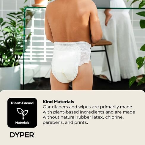 DYPER Toddler Training Pants 4T-5T for Boys & Girls Hypoallergenic,Unscented, Plant-Based & Perfect for Sensitive Skin, Leakproof Potty Training Pants for Day & Overnight Protection in Kuwait