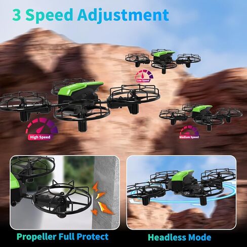 LE-IDEA IDEA9 Assembled Drone with Competition Model | RC Quadcopter, 3 Speed Modes Headless Mode, Propeller Protection, 2 Batteries, Educational Aircraft for Adults in Kuwait