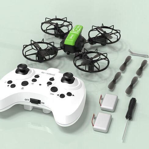 LE-IDEA IDEA9 Assembled Drone with Competition Model | RC Quadcopter, 3 Speed Modes Headless Mode, Propeller Protection, 2 Batteries, Educational Aircraft for Adults in Kuwait