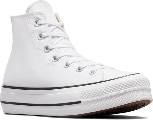 Converse Women's Chuck Taylor All Star Lift High Top Sneakers, White/Black/White, 7 Medium US in Kuwait