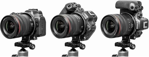 Silence Corner - Atoll C+, Black - Rotating Collar for Select Mirrorless Cameras - Orientation Change (Vertical/Horizontal), Easily Change Lenses, Universal Tripod Mounting and Faster Than L-Bracket in Kuwait