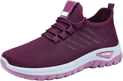 Bowling Shoes Women Wide Width Lightweight Breathable Running Shoes Workout Non Slip Work Air-Cushion Arch Support Tennis Shoe in Kuwait