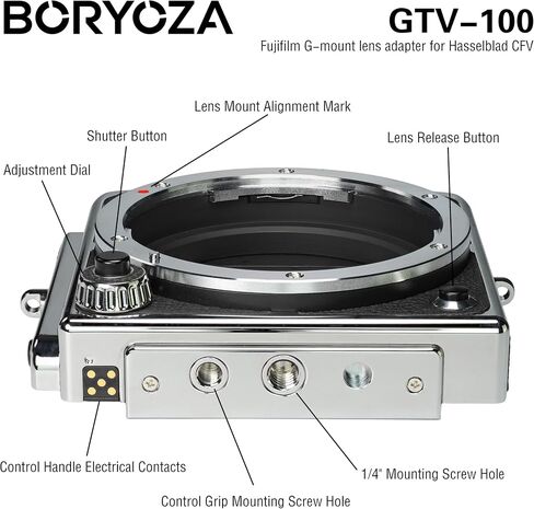 GTV-100 Auto Focus Adapter Compatible with Fujifilm G Mount Lens to CFV100C CFVII50C in Kuwait