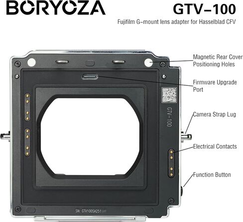 GTV-100 Auto Focus Adapter Compatible with Fujifilm G Mount Lens to CFV100C CFVII50C in Kuwait