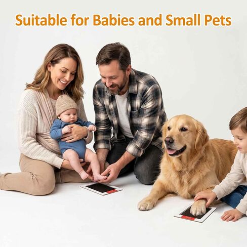32Pcs Inkless Baby Hand and Footprint Kit, Baby Handprint and Footprint Kit, Clean Touch Ink Pad Kit, Pet Paw Print Set for Feet and Hands Family Memory Keepsake,Paw Print Kit for Dogs Cats in Kuwait