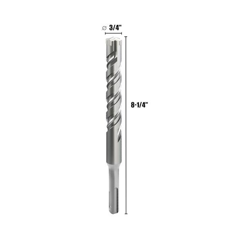 CSOOM SDS Plus Rotary Hammer Drill Bit 3/4"x8.27", Professional Concrete Drill Bit for Concrete, Brick, Stone and Cement Walls in Kuwait