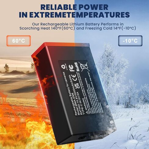 4-Pack 5000mAh Replacement Battery for Moultrie Edge Trail Cameras | USB-C & Solar Charging – Compatible with Edge/Edge Pro/Edge 2/Edge 2 Pro in Kuwait