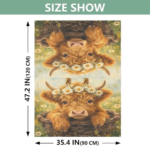 Cow Basket Pattern Baby Car Seat Cover Carseat Canopy Cover | Muslin-like Cotton Blend, Breathable, Multi-use, Newborn Essentials Must Haves, Fits Most Strollers, for Babies Boys Girls in Kuwait