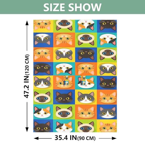 Cute Cats Pattern Baby Car Seat Cover Infant Carseat Canopy | Muslin-like Cotton Blend, Breathable, Multi-use, Newborn Essentials Must Haves, Fits Most Strollers, for Babies Boys Girls in Kuwait