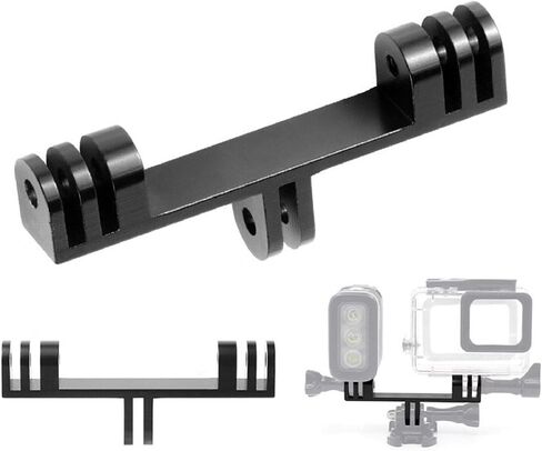 Camera LED Light Mount Tripod Bracket Flash Extension Bar, Dual Tripod Bracket for Camera for Camera,LED Light Accessory YUBJIANG in Kuwait