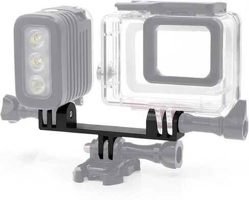Camera LED Light Mount Tripod Bracket Flash Extension Bar, Dual Tripod Bracket for Camera for Camera,LED Light Accessory YUBJIANG in Kuwait