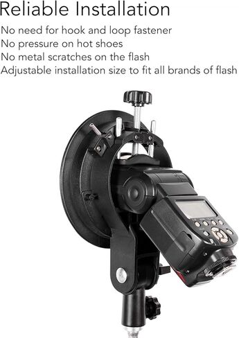 S Type Bracket, Adjustment Mount Holder S Type Bracket Holder Compact and Lightweight Photography Flash Support for Flash Snoot Softbox Beauty Dish Reflector in Kuwait