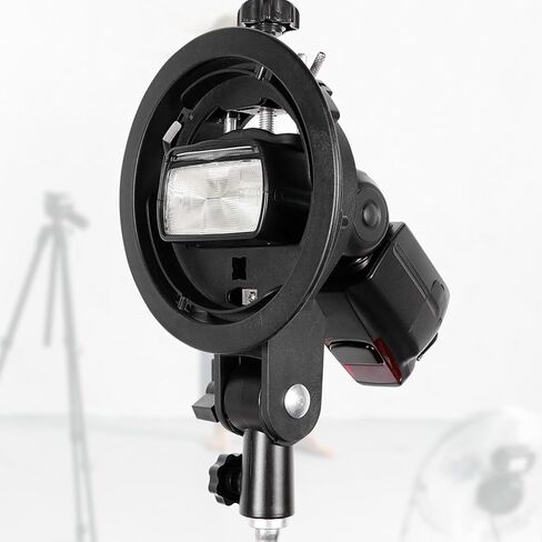 S Type Bracket, Adjustment Mount Holder S Type Bracket Holder Compact and Lightweight Photography Flash Support for Flash Snoot Softbox Beauty Dish Reflector in Kuwait