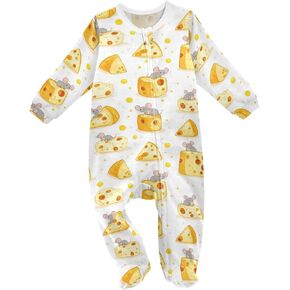 Baby One-Piece Footies Fishes Newborn Long Sleeve Rompers Jumpsuit for Boys Girls 0-24 Months in Saudi Arabia