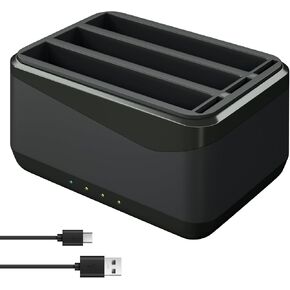 LP Insta 360 X4 Battery Charger Compatible with Insta360 X4 Battery Charger with USB Type-C Cable, 3-Slot Battery Charging Station with SD Card Storage Slot in Kuwait