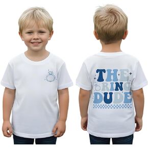 The Ring Dude Shirt Kids Toddler Boys Ring Bearer T-Shirt Wedding Bridal Party Summer Clothes Short Sleeve Top in Saudi Arabia