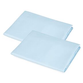 American Baby Company 2 Pack 100% Cotton Percale Fitted Nap Mat Sheet with Elastic Corners 24" x 48" x 4" - Soft & Breathable Rest Mat Sheet or Nap Mat Cover for Daycare & Preschool, Blue in Kuwait