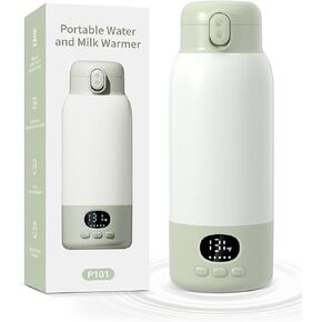 Portable Bottle Warmer for Travel, 45W Fast Charging Milk Warmer 17oz | Large Capacity, Fast Heating Breast Milk Warmer, Long Battery Life, Precise Temp Control for Car, Outdoor in Kuwait