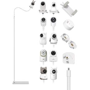 حامل عالمي لمراقبة الأطفال متوافق مع Nanit Pro وHelloBaby وInfant Optics DXR-8 Pro وVTech وارتفاع قابل للتعديل من 35 بوصة إلى 69 بوصة وقاعدة شديدة التحمل مضادة للانقلاب وحامل كابل مخفي in Kuwait