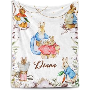 Custom Elephant Blanket for Baby, Personalized Blanket with Name | Personalized Baby Boy Gifts for Infant Newborn Shower, Flannel Throw Blankets for Boys Gifts, Printed in USA in Kuwait