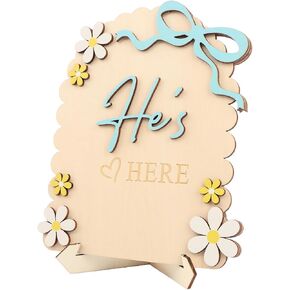 Newborn Announcement Sign,Wooden Hello World New Born Signs,Cute Design Double-Sided New-born Name Sign Newborn Announcement Sign,Birth Announcement-Plaque Keepsake for Home Hospital Nursery(Pink) in Kuwait