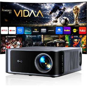 Outdoor-Projector-4K [VIDAA Live TV/40W Dolby/920 ISO] with WiFi6 and Bluetooth Compatible with Netflix, Smart Projector, AI Voice Control & Auto Focus, HDR10, Movie Proyector for Ceiling Home Theater in Kuwait
