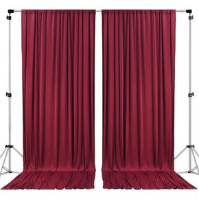 AK TRADING CO. 10 feet x 8 feet IFR Polyester Backdrop Drapes Curtains Panels with Rod Pockets - Wedding Ceremony Party Home Window Decorations - Olive Green in Saudi Arabia