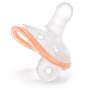 Thumb Shape Baby Pacifier for Newborns 0-18M Heat-Resistant PPSU Shield | Lightweight One-Piece Silicone Design | 6 Air Holes Better Airflow | Secure StayPut Fit | Easy Clean | BPA-Free in Saudi Arabia