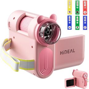 Hideal HP60 IPS Microscope for Kids: [Auto On & Off] [3-in-1] 2" Portable Handheld Microscope Miniscope, Pocket Mini Scope Educational Science Kit, Christmas Birthday Gifts for Kids, PC View, Pink in Saudi Arabia