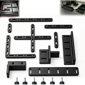 10-Piece Laser Alignment Fence Kit Compatible with xTool F1 & F2, Modular Positioning Jig for Repeat Laser Engraving, Grid Guides & Positioners with M3 Thumb Screws for Batch Engraving in Kuwait