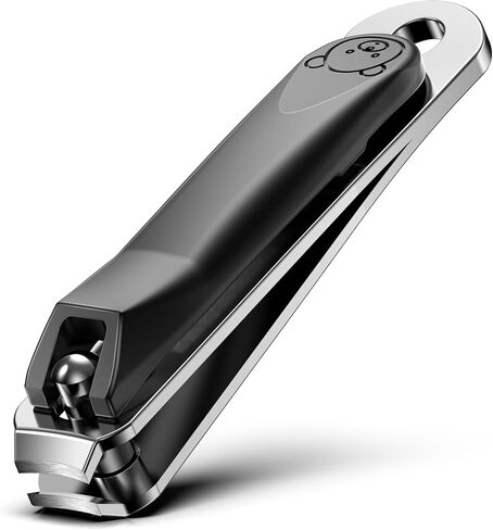FVION Baby Nail Clippers - Stainless Steel Kids Nail Clippers Trimmer, Small Jaw Children Fingernail Clippers for Toddler, Infant, Babies - Safe Nail Grooming Tool - Black in Kuwait