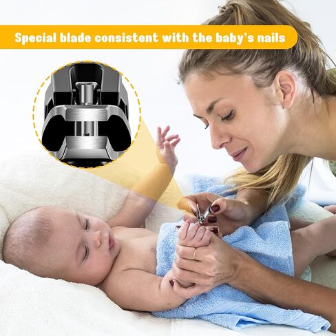 FVION Baby Nail Clippers - Stainless Steel Kids Nail Clippers Trimmer, Small Jaw Children Fingernail Clippers for Toddler, Infant, Babies - Safe Nail Grooming Tool - Black in Kuwait