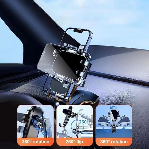 Car Phone Holder Mount for Lexus NX350 2022-2026 | Cell Phone Holder Truck Stand Dashboard Windshield Vent 360° Rotation for Smartphones Phone Holders for Your Car in Kuwait