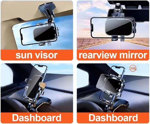 Car Phone Holder Mount for Lexus NX350 2022-2026 | Cell Phone Holder Truck Stand Dashboard Windshield Vent 360° Rotation for Smartphones Phone Holders for Your Car in Kuwait