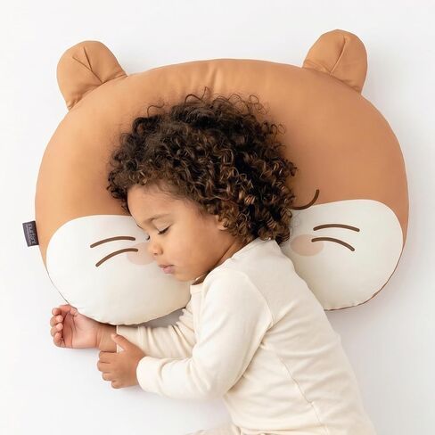 Toddler Pillow 2 to 6 Years Old, Made with Organic Cotton, Hypoallergenic Kids Pillow with Removable Pillowcase, Ergonomic First Bed Pillow for Sleeping, Daycare & Travel — Luma in Kuwait