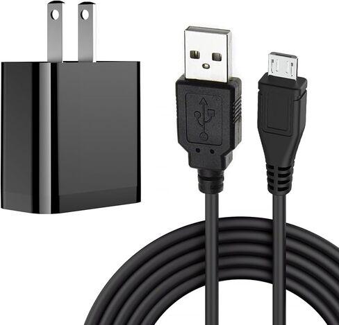 5V Micro USB Wall Charger Cable,5V AC to DC Power Adapter with 10ft 3M Power Cable for Security Camera,Kindle,Tablet,UL Listed (1x 5V1A) in Kuwait