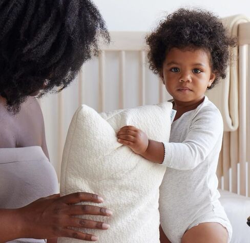 Avocado Organic Toddler Pillow — GOLS-Certified Organic Latex, GOTS-Certified Organic Cotton, 20" x 12" Travel Bed Pillow in Kuwait