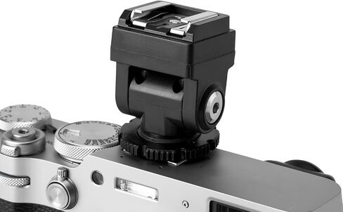 Dpofirs Hot Shoe Extender, 180 Degree Rotating Flash Bracket with PC Sync Port for Macro Portrait Product Photography, Compatible with IM20 Mini Flash in Kuwait