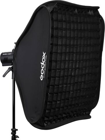 Godox Flash S2 Speedlite Bracket Kit with 31.5 x 31.5 Inch Softbox and Carrying Bag, Bowens Mount Flash Bracket for Speedlights and Compact Flashes, Portable Lighting Kit for Portrait, Product in Kuwait
