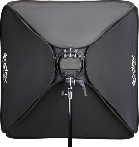 Godox Flash S2 Speedlite Bracket Kit with 31.5 x 31.5 Inch Softbox and Carrying Bag, Bowens Mount Flash Bracket for Speedlights and Compact Flashes, Portable Lighting Kit for Portrait, Product in Kuwait