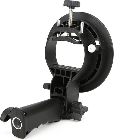 Flashlight Stand Flash Bracket Holder Horizontal Vertical Mount No Assembly Adjustable S Bracket with Umbrella Hole for Bowens Mount Camera Top Flashlight Studio Light Acc in Kuwait