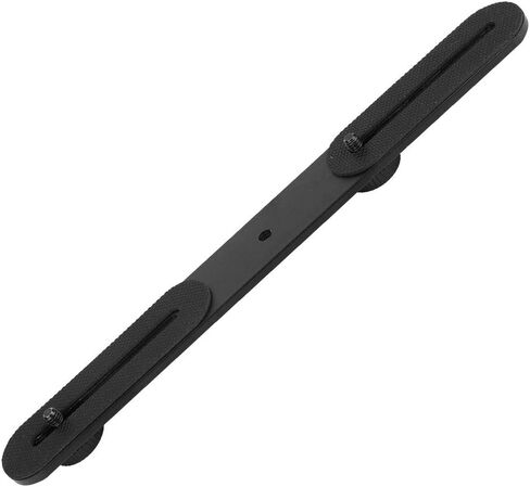 Dual Flash Bracket Metal Material Dual Function for Cameras, 1/4" Screw Hole Adapter Suitable for DSLR SLR DV Camera, Novelty Photography Accessories, Aluminum Alloy Black 10.6x1.2x1inch 1 in Kuwait