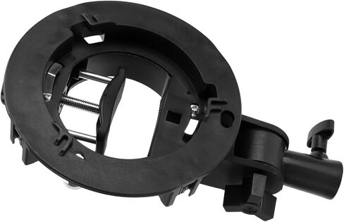 S Type Bracket Holder Flash Bracket with Mount for Softbox Reflector Beauty Dish Umbrella Adjustable Universal Fit Horizontal Vertical Installation in Kuwait
