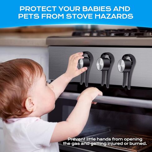 Stove Knob Safety Covers for Child, Gas Stove Knob Locks (5 Pack) in Kuwait