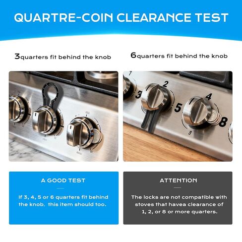 Stove Knob Safety Covers for Child, Gas Stove Knob Locks (5 Pack) in Kuwait