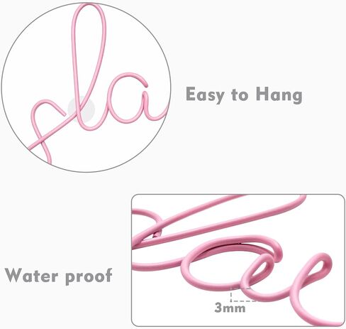 Slay All Day Metal Line Art 18 Inches ,Pink Teen Girl Preppy Room Decor | Preppy Room Decor, Teenage Girl Room Decor, Preppy Stuff for Girls, Gifts for Teenage Girls in Kuwait