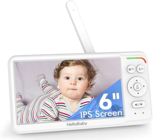 HelloBaby HB6560 Monitor Only - 𝑶𝒏𝒍𝒚 𝒇𝒐𝒓 𝑯𝑩6560 𝑴𝒐𝒅𝒆𝒍 Video Monitor with Camera and Audio, Display, Replace HB6560 Screen, Parent Unit, Work with HB6560 Camera in Kuwait