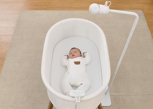 Delta Children Smart Sleep Baby Monitor with Floor Stand, Auto Motion Tracking/Alerting, 360° Pan/45° Tilt, Night Vision, Two-Way Talk, Temp & Humidity Alerts, Alexa/Google Compatible, 2.5K/1440p QHD in Kuwait